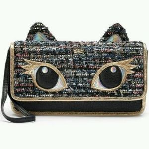 Juicy Couture Tweed Cat Clutch